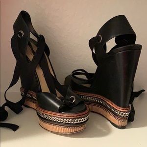 Louboutin Strappy Wedges